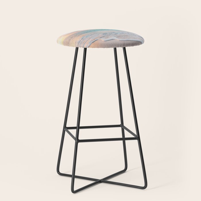 Beautiful tropical turquoise sandy beach photo Stool Gallery Image 1