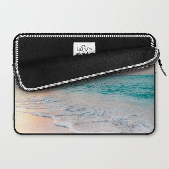 Beautiful tropical turquoise sandy beach photo Laptop Sleeve Gallery Image 2