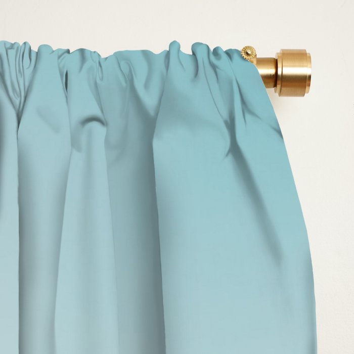 Beautiful tropical turquoise sandy beach photo Window Curtain Gallery Image 2