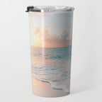 Beautiful tropical turquoise sandy beach photo Travel Mug Gallery Image 3