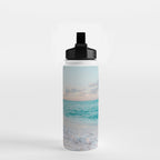 Beautiful tropical turquoise sandy beach photo Water Bottle Gallery Image 2