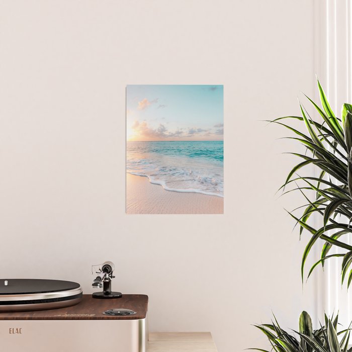 Beautiful tropical turquoise sandy beach photo Poster Gallery Image 2