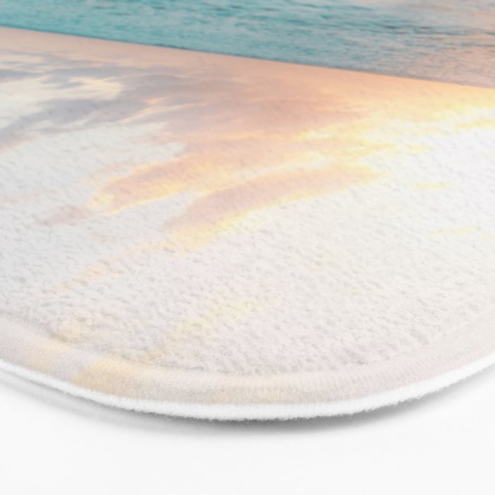 Beautiful tropical turquoise sandy beach photo Bath Mat Gallery Image 3