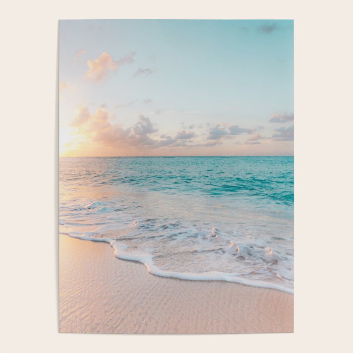 Beautiful tropical turquoise sandy beach photo Poster Gallery Image 4