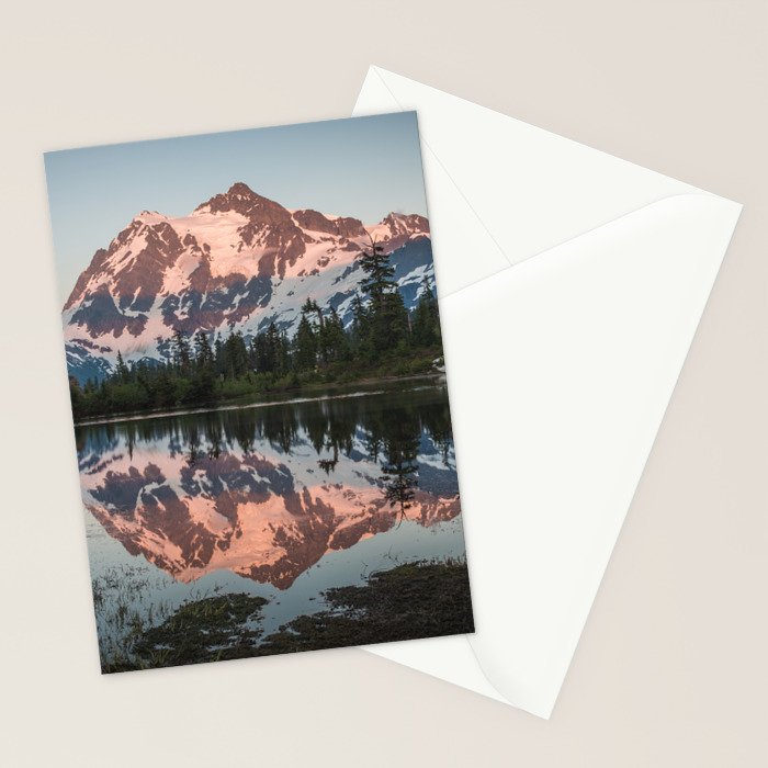 Cascade Sunset - Mt. Shuksan - Nature Photography Stationery Card Gallery Image 2