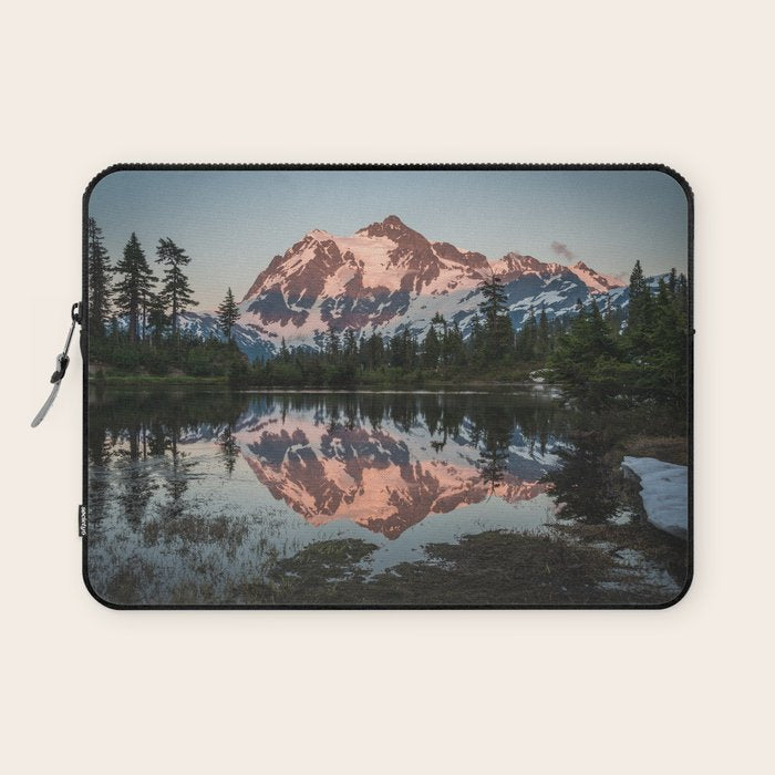 Cascade Sunset - Mt. Shuksan - Nature Photography Laptop Sleeve Gallery Image 1