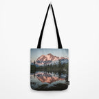 Cascade Sunset - Mt. Shuksan - Nature Photography Tote Bag Gallery Image 2