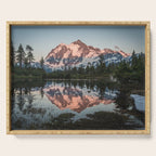 Cascade Sunset - Mt. Shuksan - Nature Photography Serving Tray Gallery Image 1