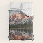 Cascade Sunset - Mt. Shuksan - Nature Photography Duvet Cover Gallery Image 6