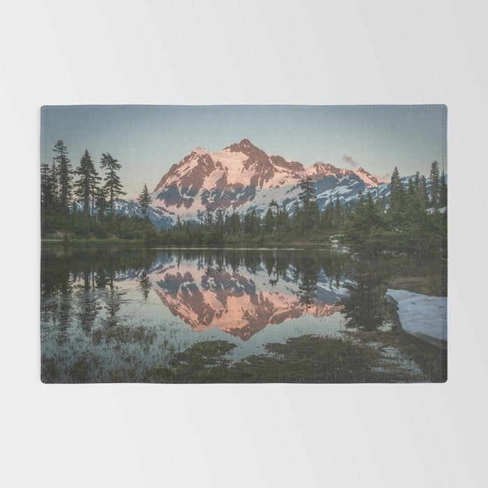 Cascade Sunset - Mt. Shuksan - Nature Photography Rug Gallery Image 2