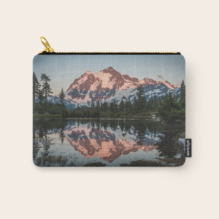 Cascade Sunset - Mt. Shuksan - Nature Photography Carry All Pouch Gallery Image 1
