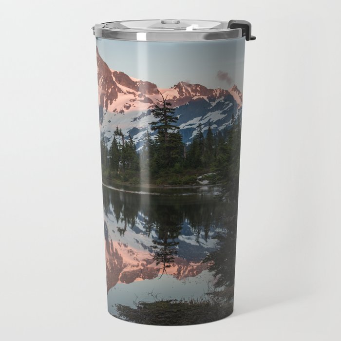 Cascade Sunset - Mt. Shuksan - Nature Photography Travel Mug Gallery Image 2