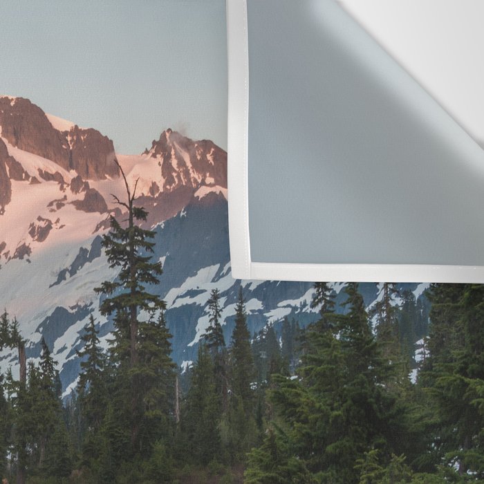 Cascade Sunset - Mt. Shuksan - Nature Photography Wall Tapestry Gallery Image 3