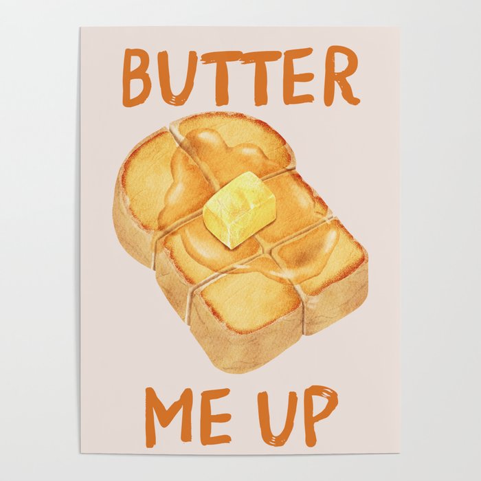 Butter Me Up Kitchen Print Poster Gallery Image 4