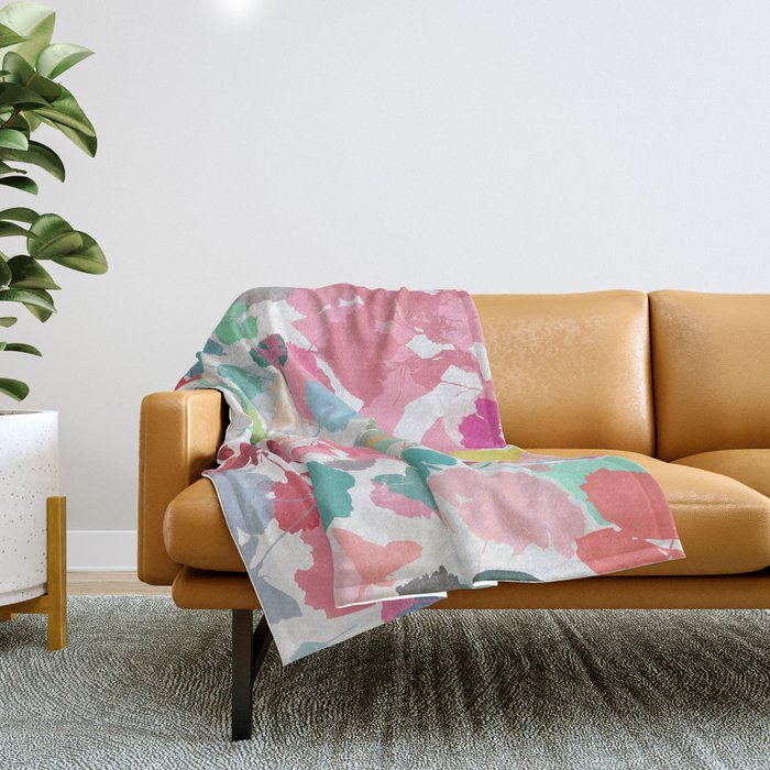 cherry blossom 7 Throw Blanket Gallery Image 1
