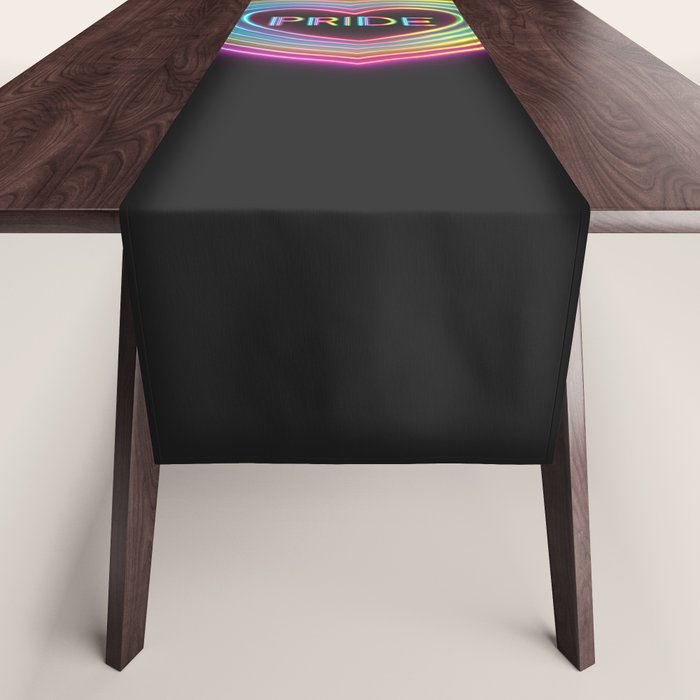 Neon Pride Heart Table Runner Gallery Image 1