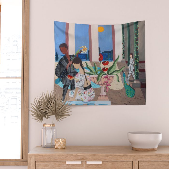 Midnight Rendezvous Wall Tapestry Gallery Image 2