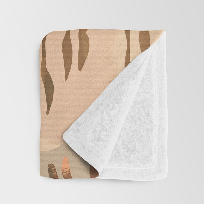Abstract Rustic Ram 2 Throw Blanket Gallery Image 3
