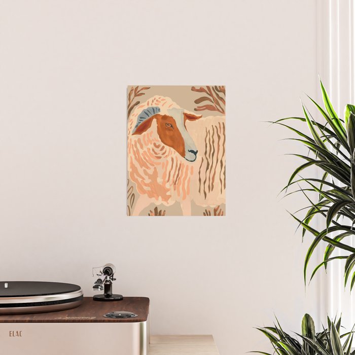 Abstract Rustic Ram 2 Poster Gallery Image 2