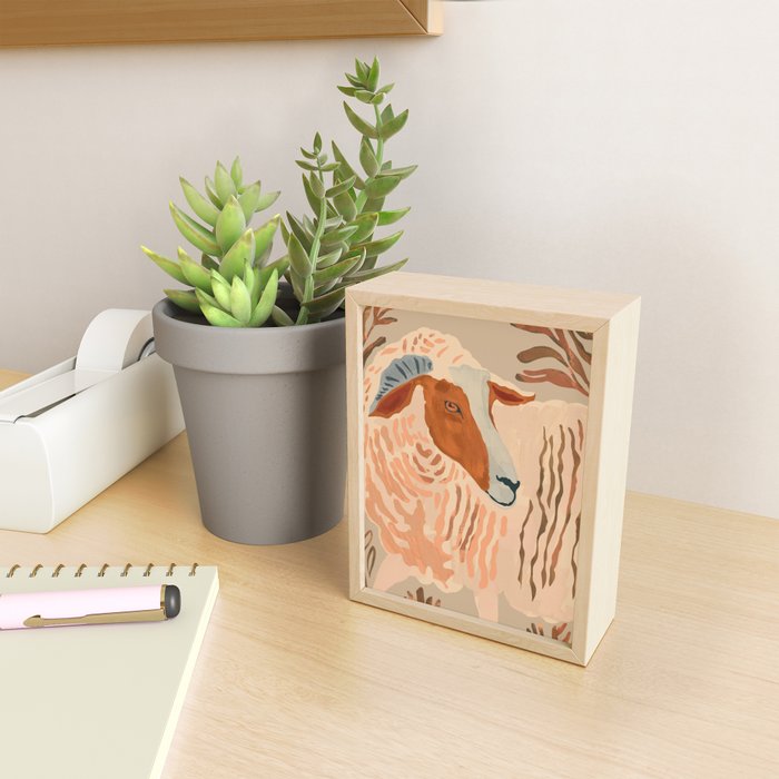 Abstract Rustic Ram 2 Mini Art Print Gallery Image 2