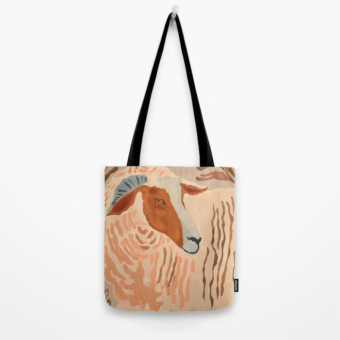 Abstract Rustic Ram 2 Tote Bag Gallery Image 2