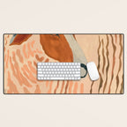 Abstract Rustic Ram 2 Desk Mat Gallery Image 1