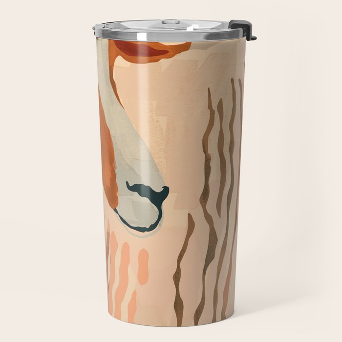 Abstract Rustic Ram 2 Travel Mug Gallery Image 2