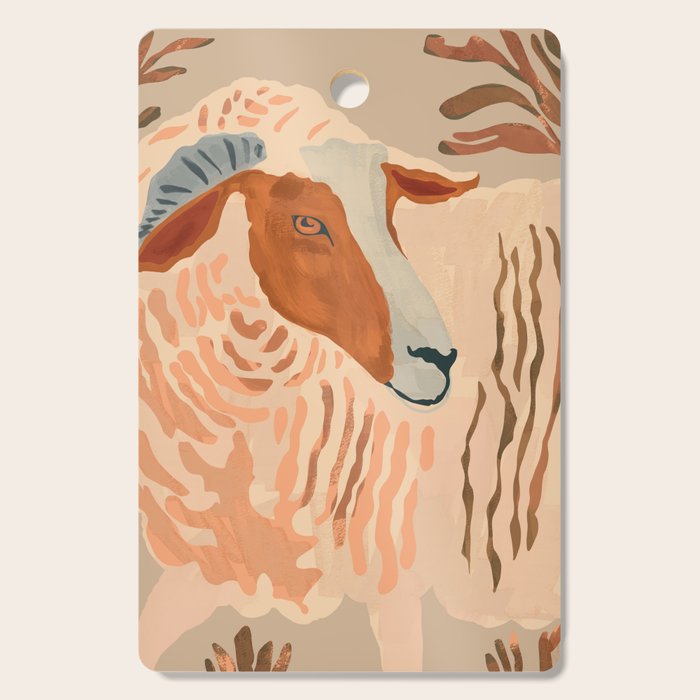 Abstract Rustic Ram 2 Cutting Board Gallery Image 1