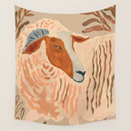Abstract Rustic Ram 2 Wall Tapestry Gallery Image 4