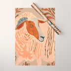 Abstract Rustic Ram 2 Wrapping Paper Gallery Image 1