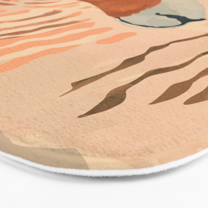 Abstract Rustic Ram 2 Bath Mat Gallery Image 3