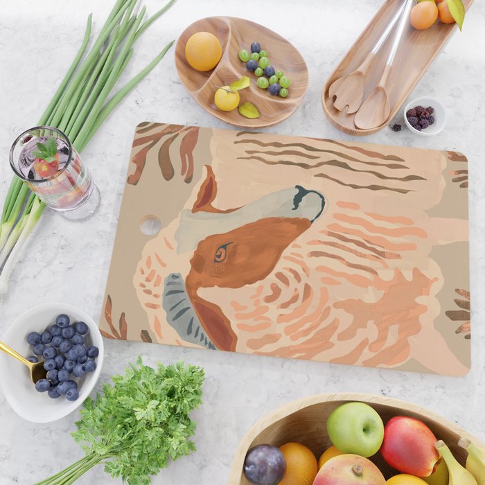 Abstract Rustic Ram 2 Cutting Board Gallery Image 2