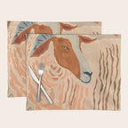 Abstract Rustic Ram 2 Placemat Gallery Image 1