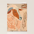 Abstract Rustic Ram 2 Stationery Card Gallery Image 2