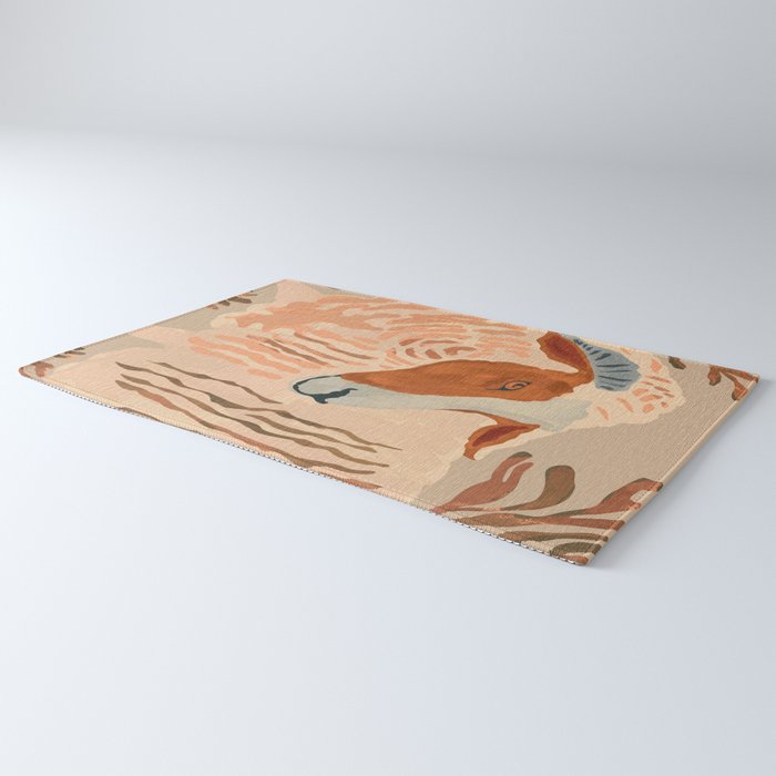 Abstract Rustic Ram 2 Rug Gallery Image 3