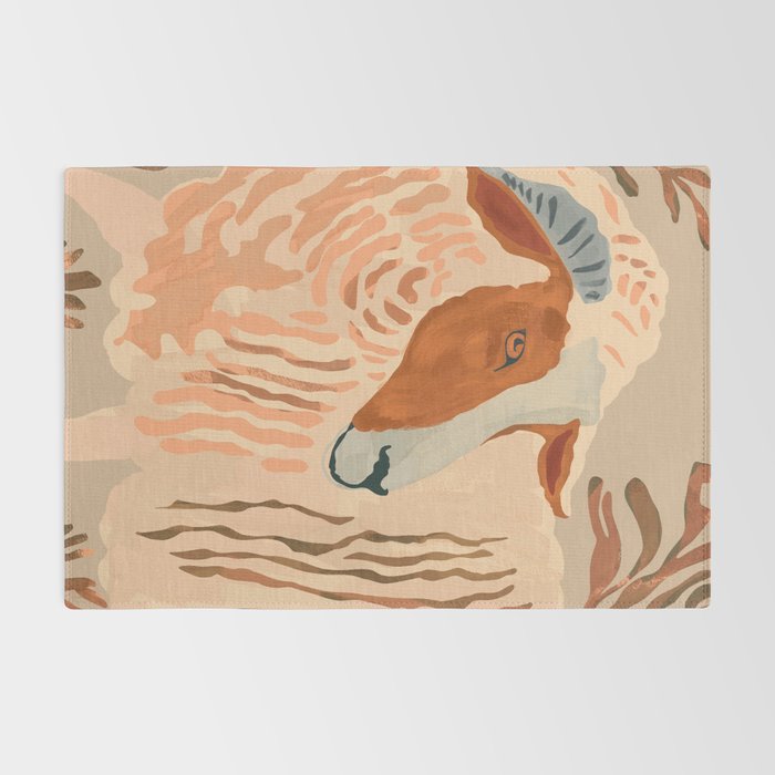 Abstract Rustic Ram 2 Rug Gallery Image 2
