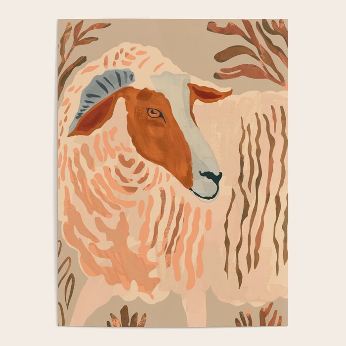 Abstract Rustic Ram 2 Poster Gallery Image 4