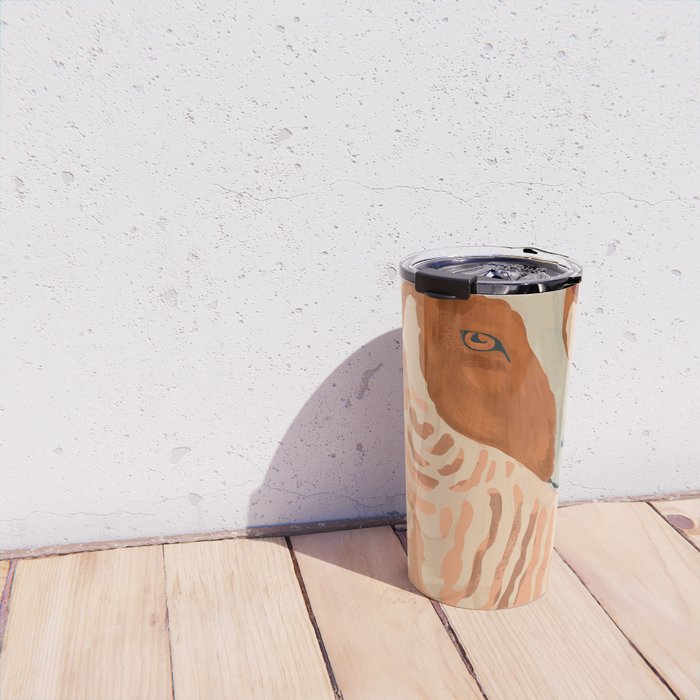 Abstract Rustic Ram 2 Travel Mug Gallery Image 4