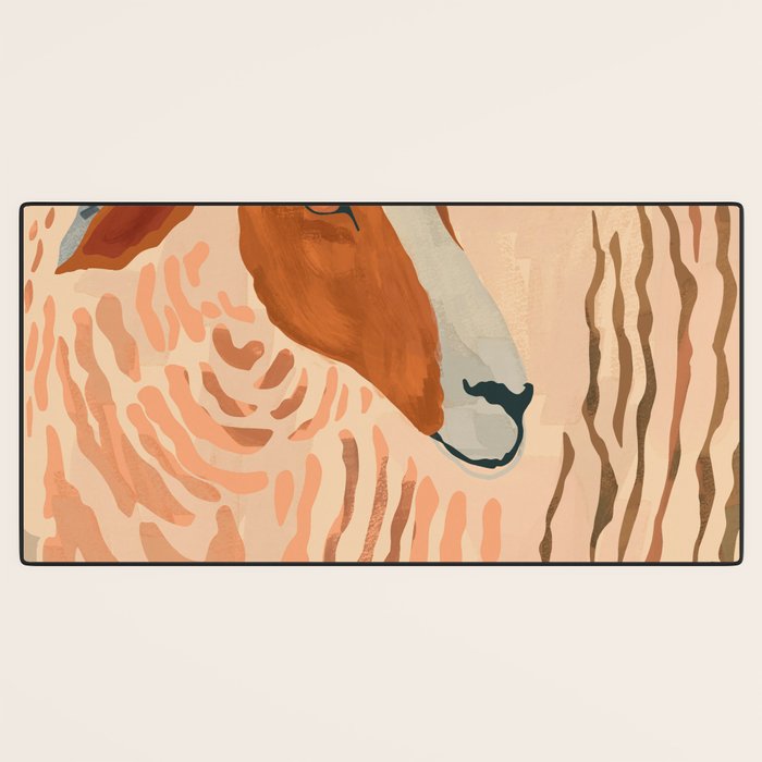Abstract Rustic Ram 2 Desk Mat Gallery Image 3