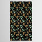 Fall of fall leaves dark Tablecloth Gallery Image 2