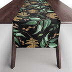 Fall of fall leaves dark Table Runner Gallery Image 1