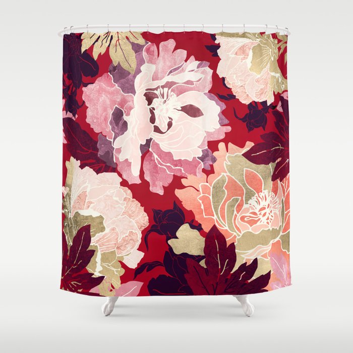 Bold Botanical II Shower Curtain Gallery Image 1