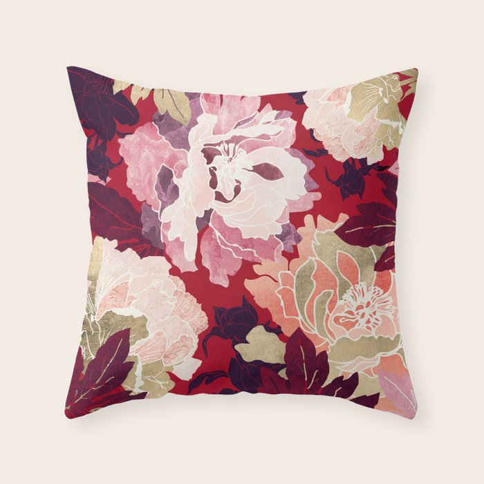 Bold Botanical II Throw Pillow Gallery Image 1