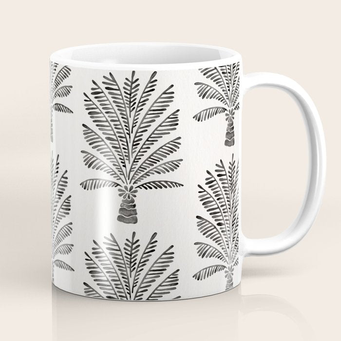 Palm Tree - Black Coffee Mug Gallery Image 1