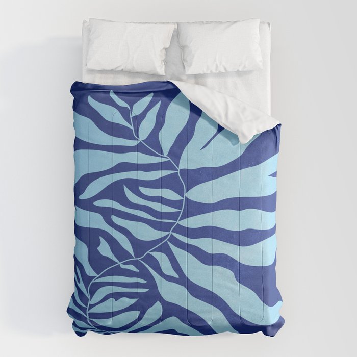 JAZZ FERNS 01 | Starry Blue Matisse Edition Comforter Gallery Image 6