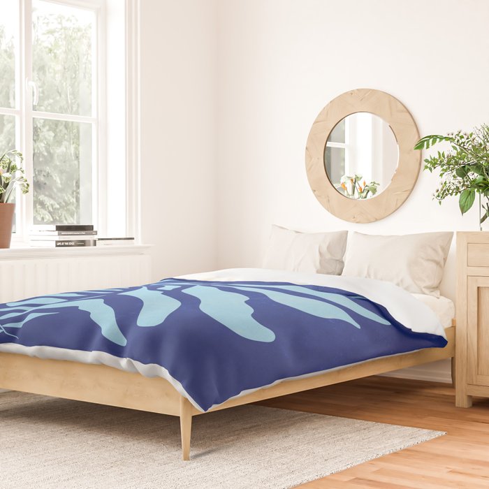 JAZZ FERNS 01 | Starry Blue Matisse Edition Duvet Cover Gallery Image 2