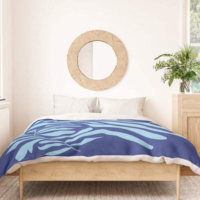 JAZZ FERNS 01 | Starry Blue Matisse Edition Duvet Cover Gallery Image 3