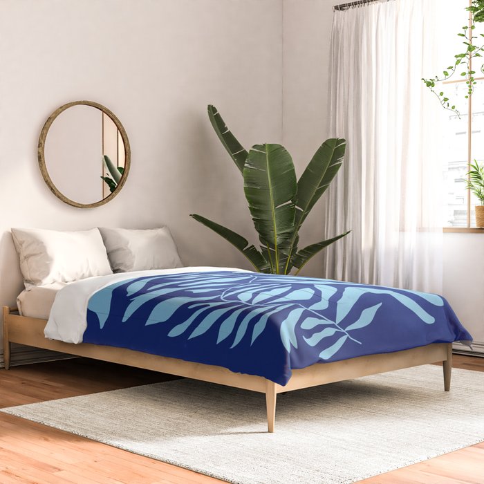 JAZZ FERNS 01 | Starry Blue Matisse Edition Comforter Gallery Image 2