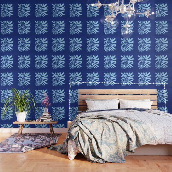 JAZZ FERNS 01 | Starry Blue Matisse Edition Wallpaper Gallery Image 3