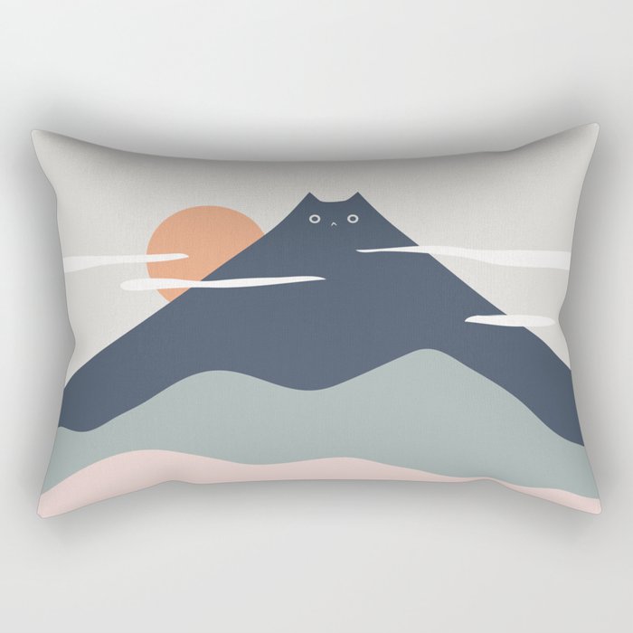 Cat Landscape 21 Rectangular Pillow Gallery Image 1